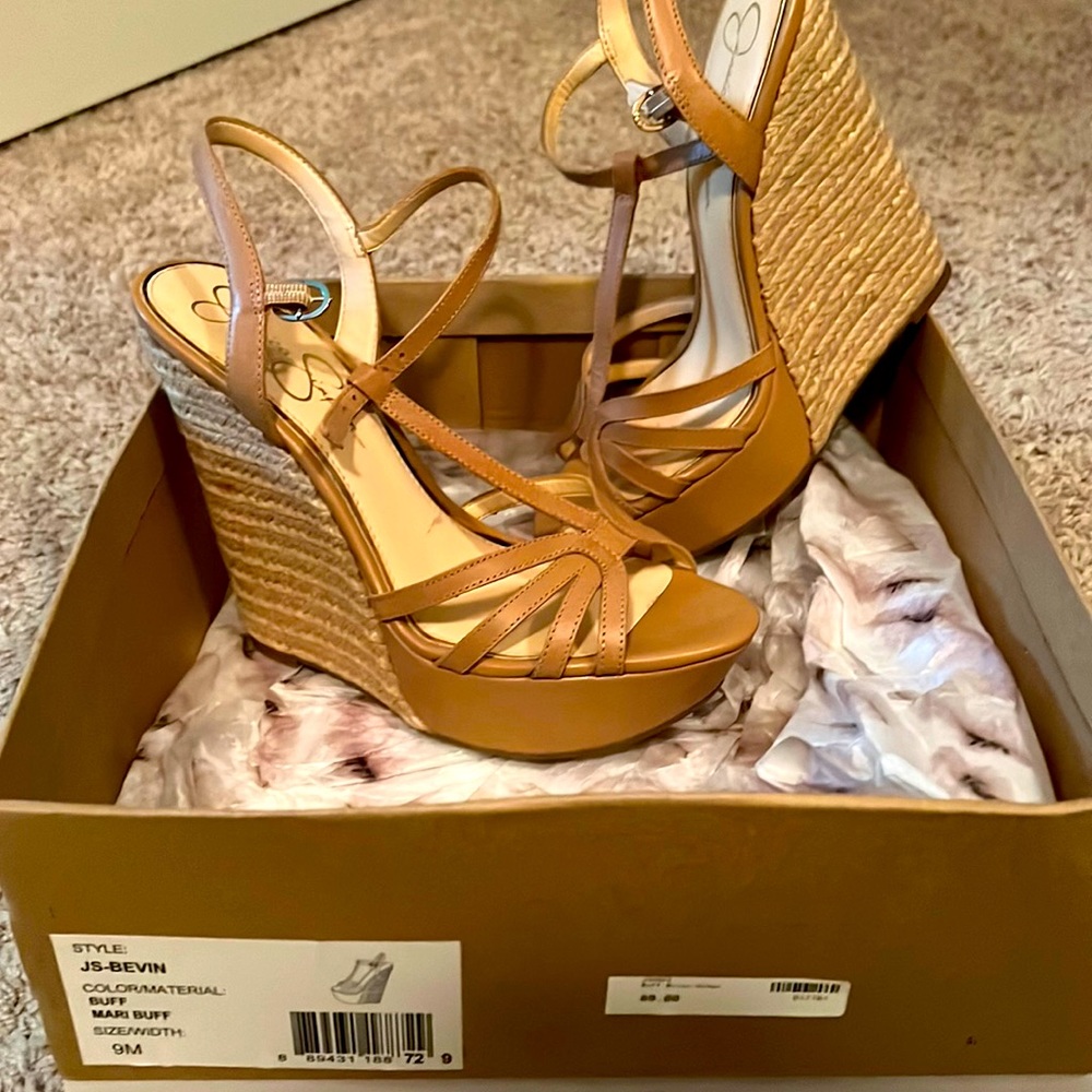 Jessica Simpson wedged heel sandal